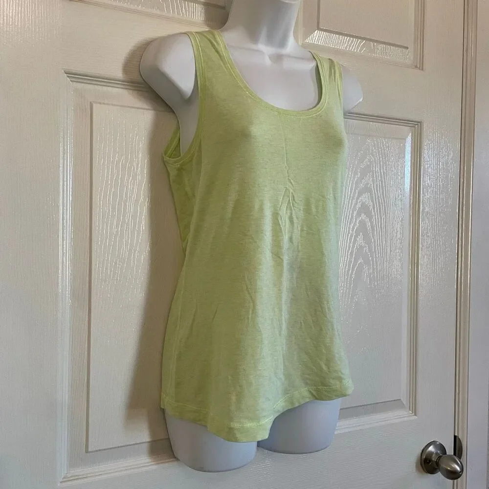Lululemon Size 4-6 Pima Cotton Tank Top Lemon Lime